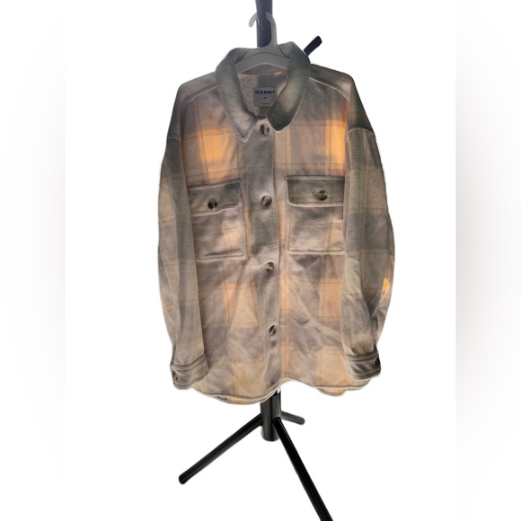 Plus size Old Navy thick jacket purplish/blue/cream - Picture 1 of 3